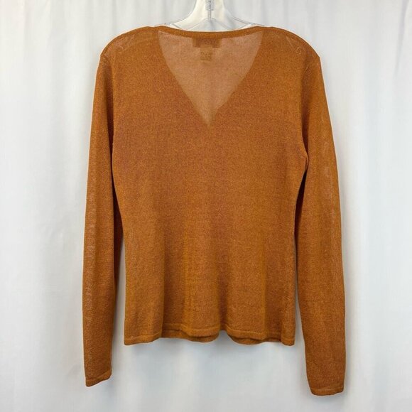 Doncaster Womens Button Up Cardigan Sweater Multicolor Giraffe Long Sleeve M - Picture 7 of 11